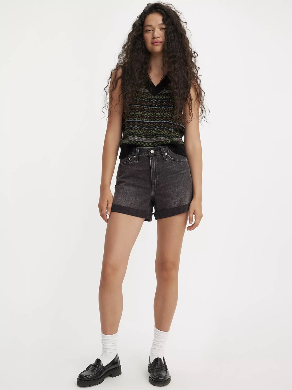NWT Levi’s Rolled 80s Mom High Waisted Jean Shorts Size 24